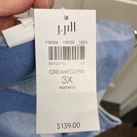 J. Jill Linen Dress NWT Size 3X - Picture 7 of 8